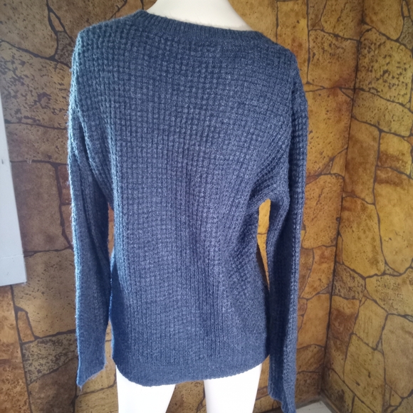 Joe Fresh Textured Dark Blue Sweater - Picture 4 of 4